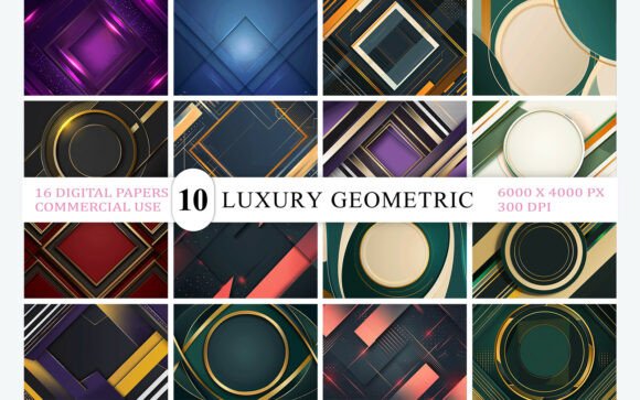 Download Luxury Geometric Frames &amp; Shapes Bg - Premium Resources