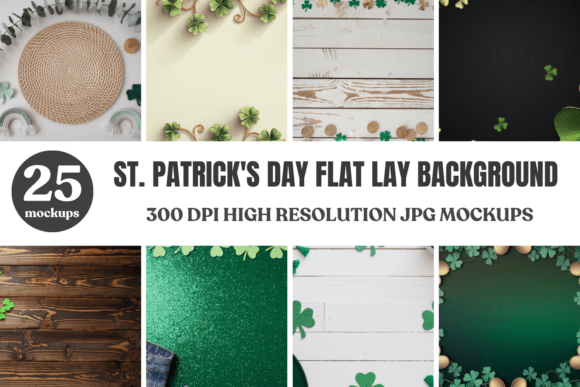 Download St Patricks Day Background Mockup Bundle - Premium Bundle