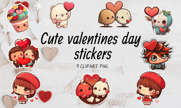 Download Cute Valentine's Day Stickers - Premium Bundle